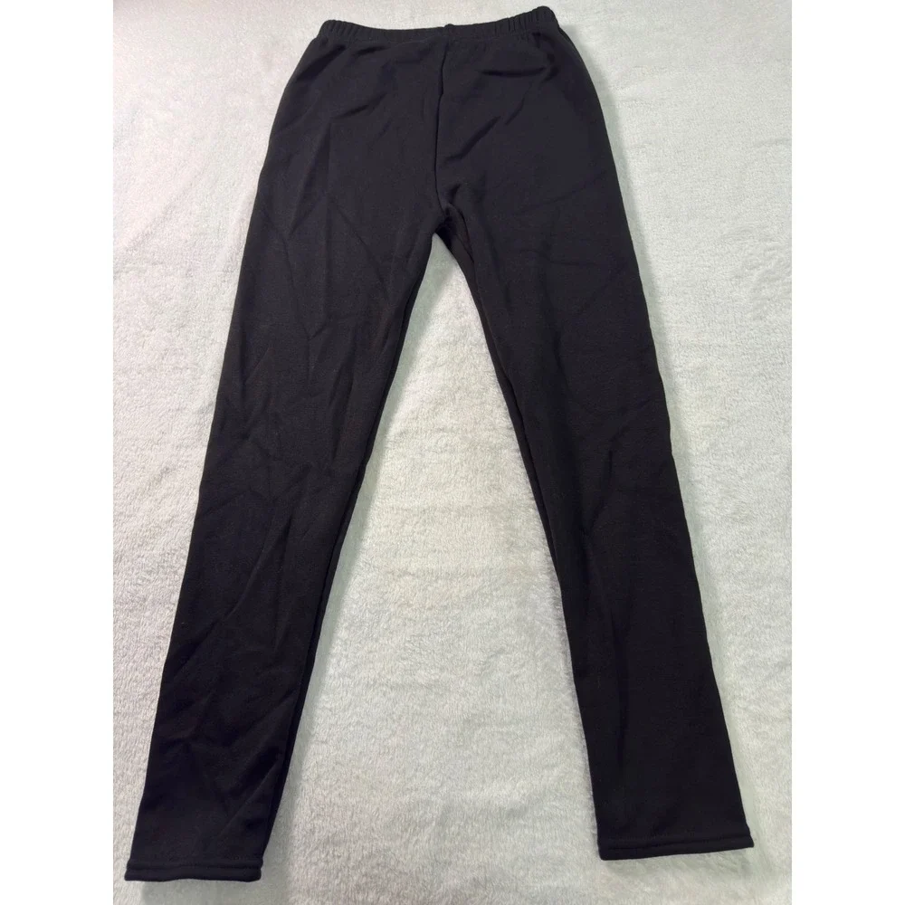 Kiiavorro Girls Black Fleece Lined Thermal Leggings Pants‎ Size 10-12Y
